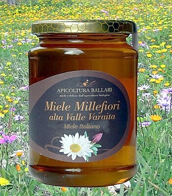 Il miele millefiori viene prodotto da alveari posti ad almeno 1000 mt di quota
